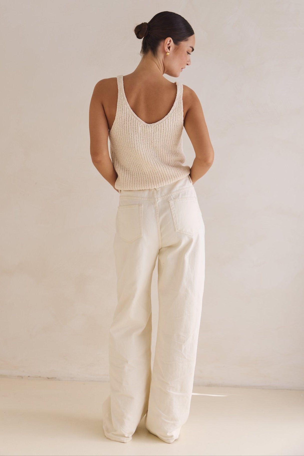 Leah Knit Top (Cream)