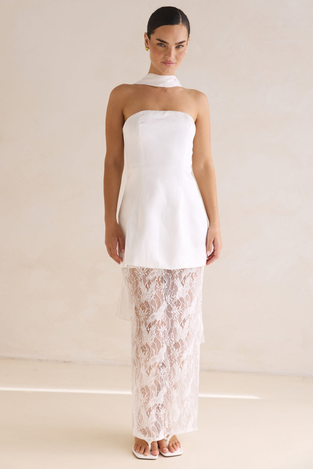 Skylar Maxi Dress (White)