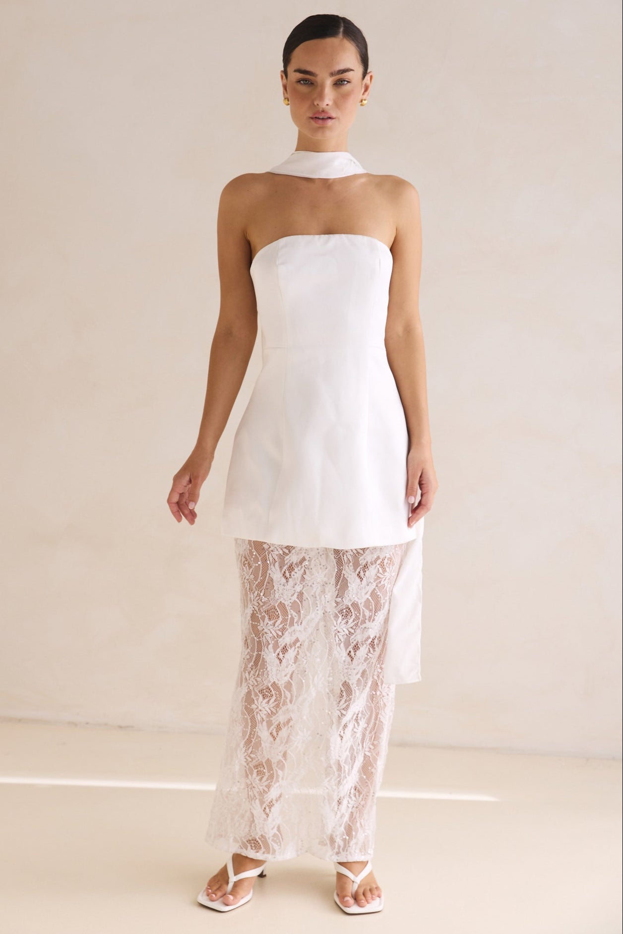 Skylar Maxi Dress (White)