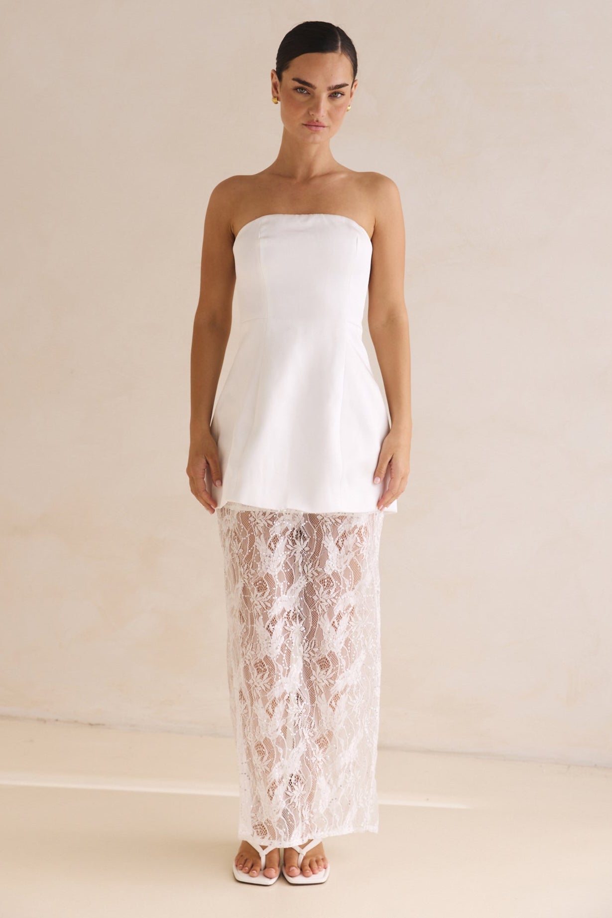 Skylar Maxi Dress (White)