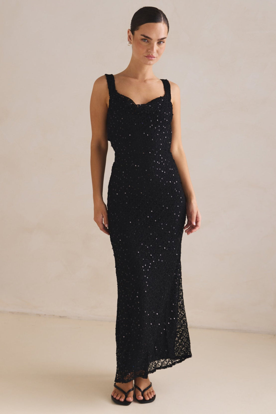 Allegra Maxi Dress (Black)