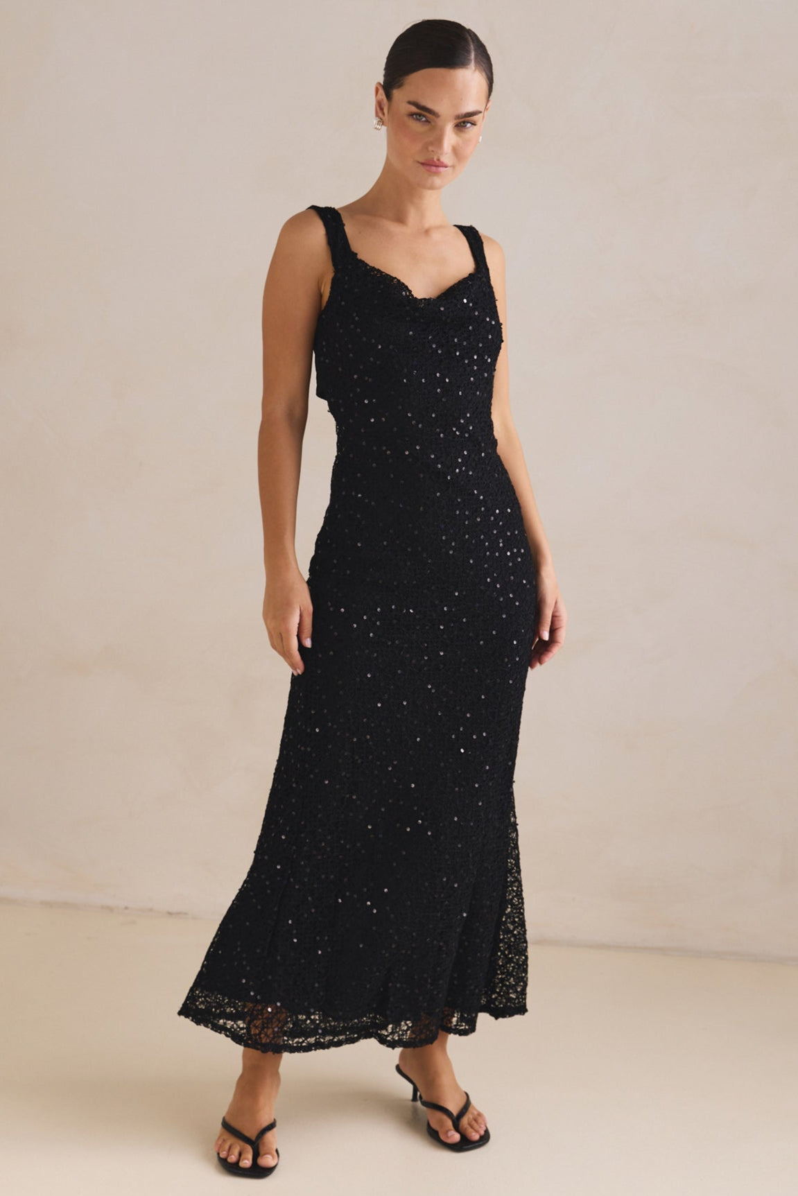 Allegra Maxi Dress (Black)