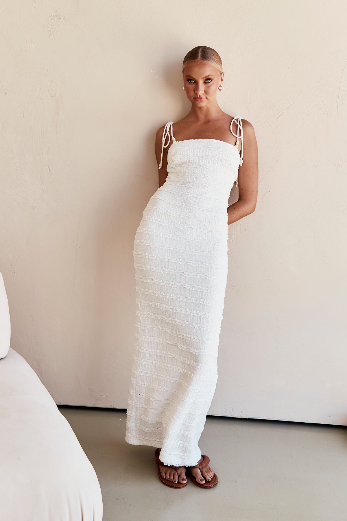 Alessia Maxi Dress (White)