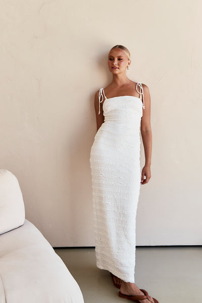 Alessia Maxi Dress (White)