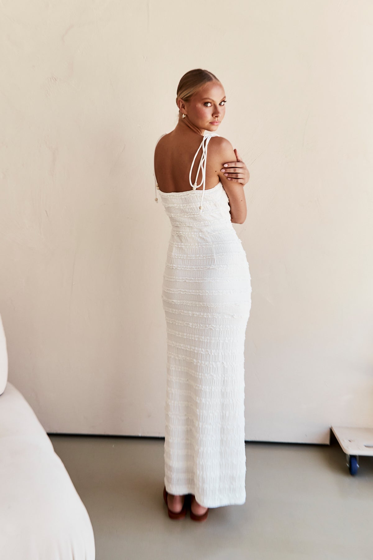 Alessia Maxi Dress (White)