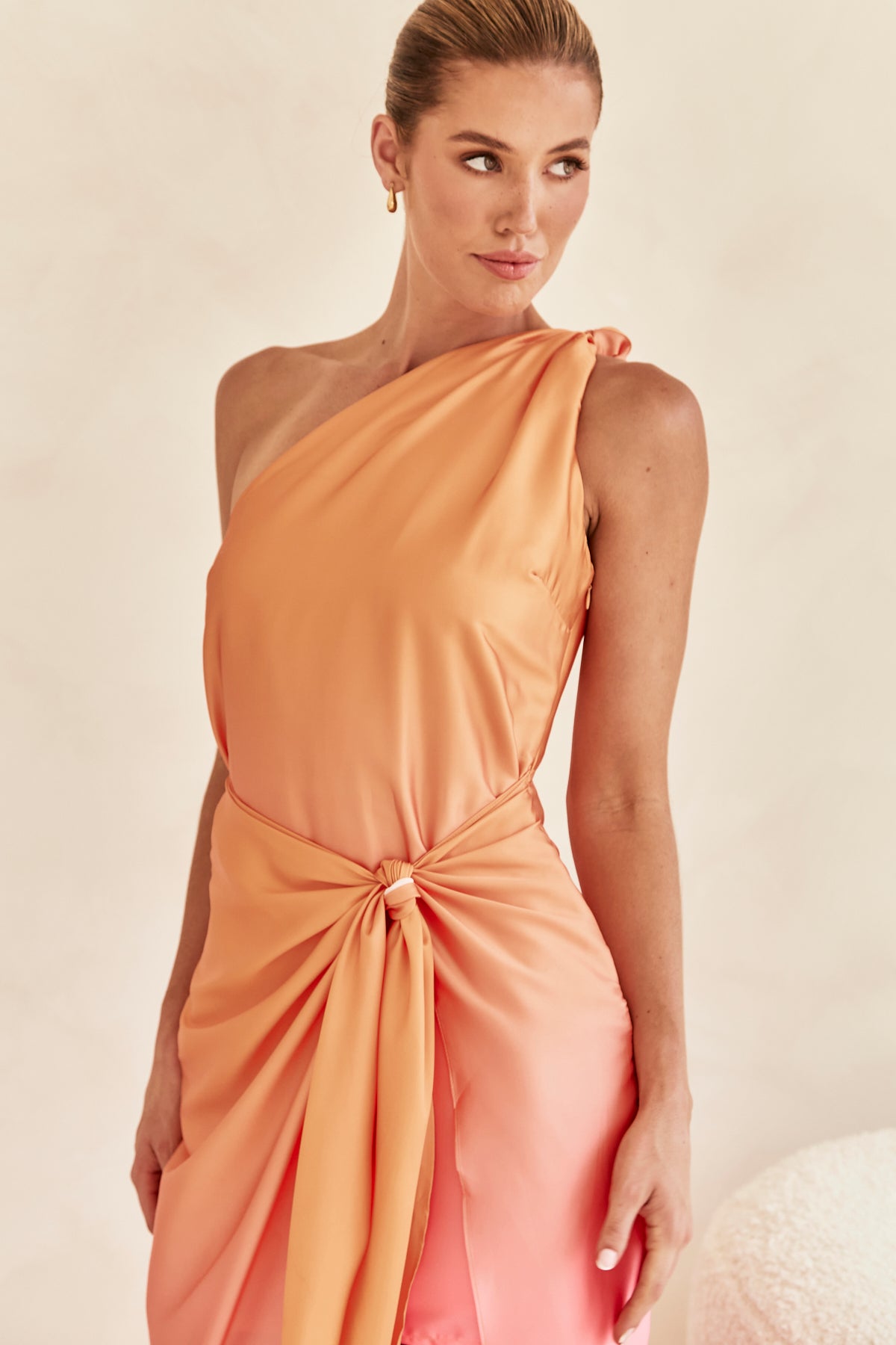 Emerson Midi Dress (Orange)