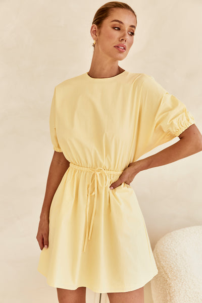 Marie Mini Dress (Yellow)