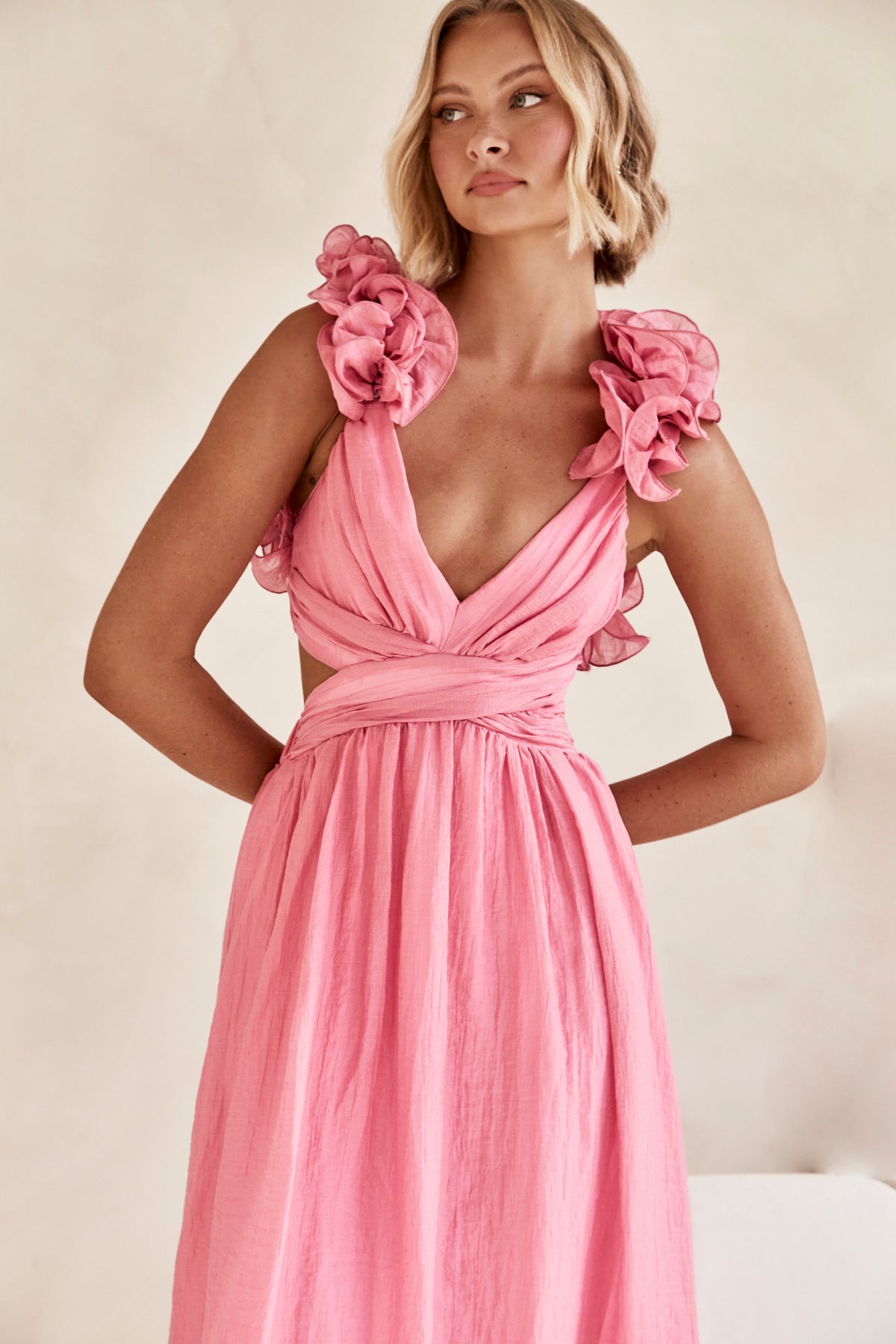 Luana Maxi Dress (Pink)
