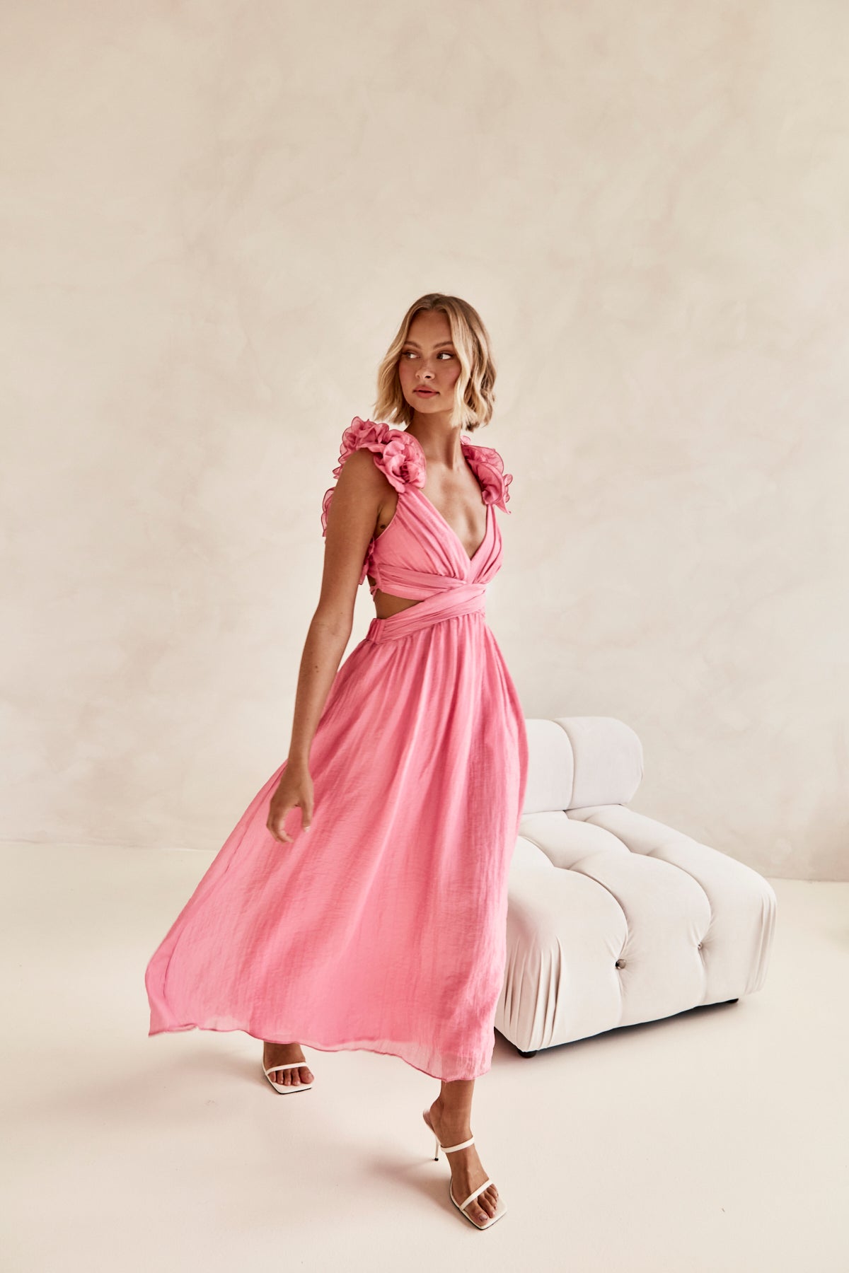 Luana Maxi Dress (Pink)