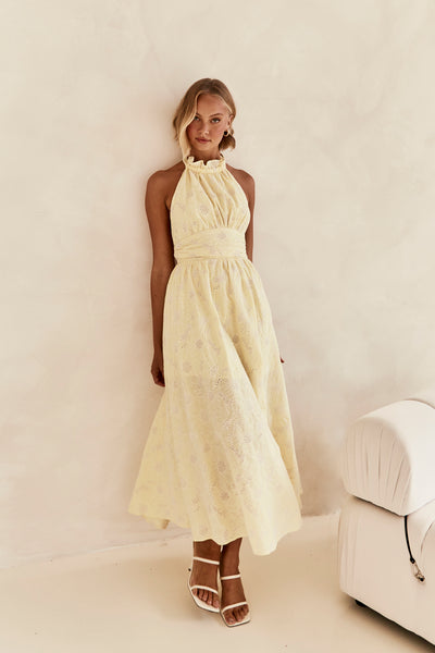 Callie Midi Dress (Yellow)
