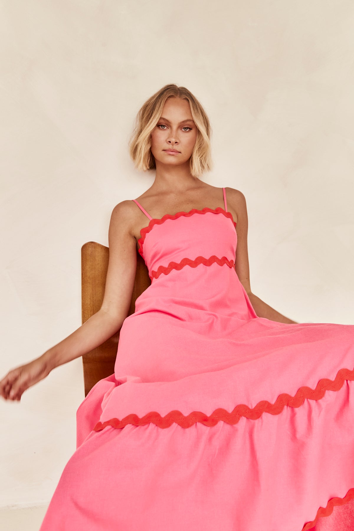 Zahara Maxi Dress (Pink)