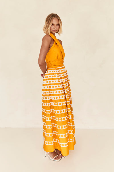 Elyse Maxi Dress (Orange)