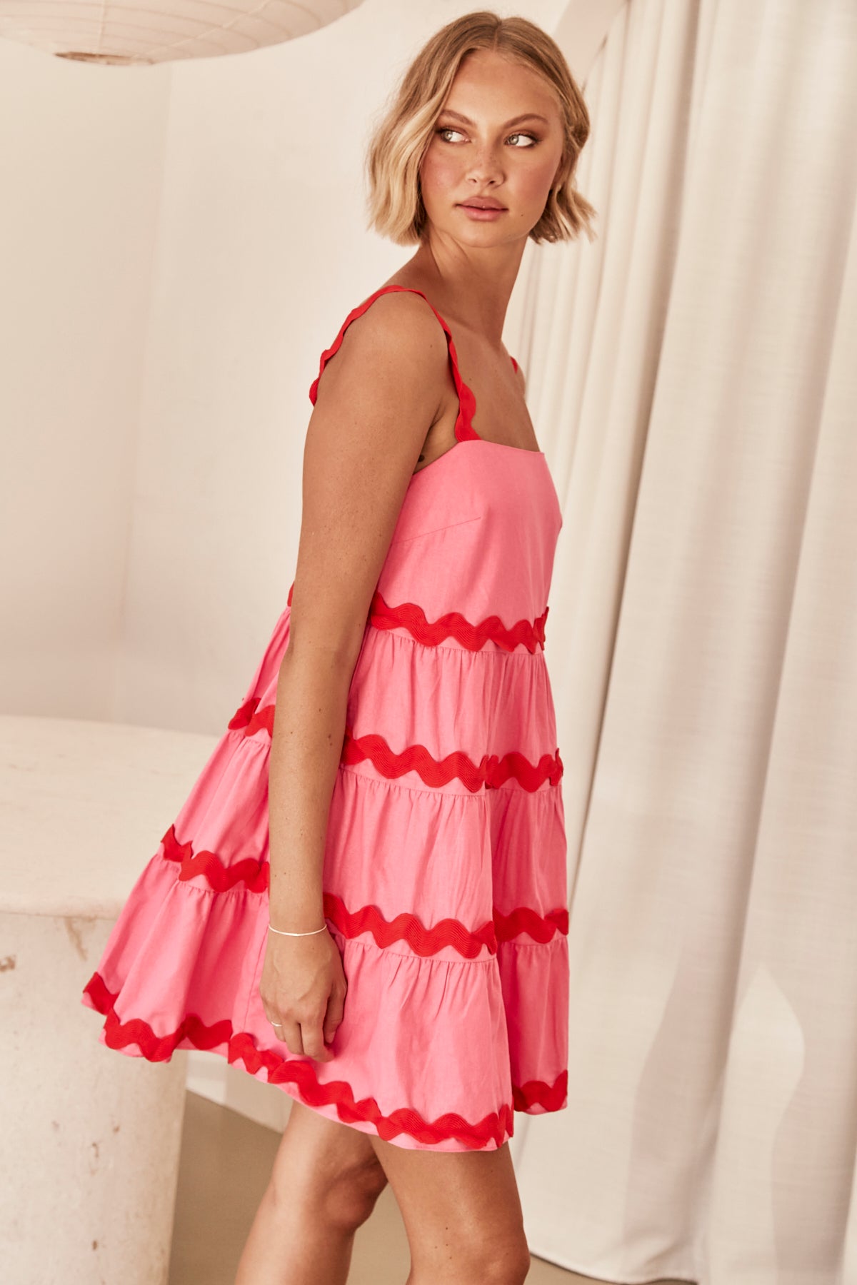 Reya Mini Dress (Pink)