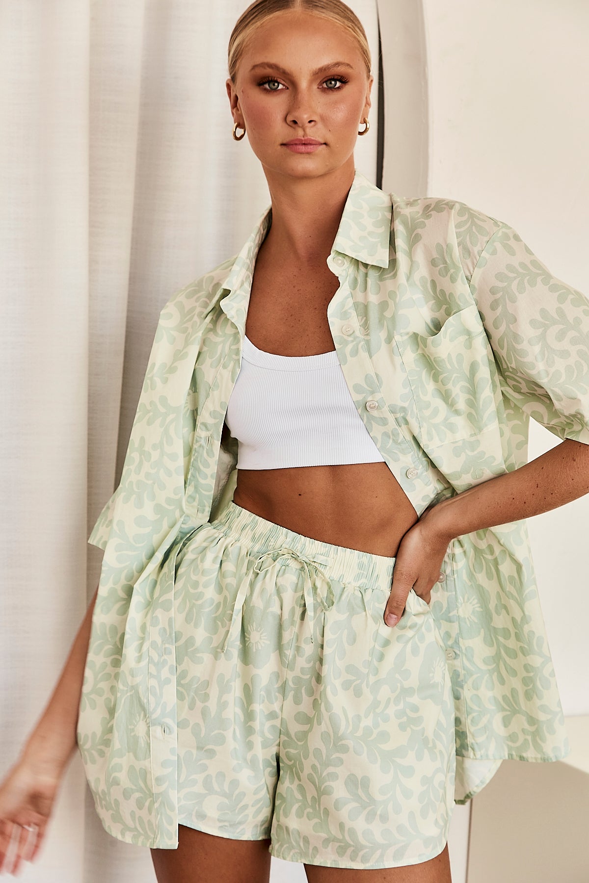 Dominique Shirt (Sage)