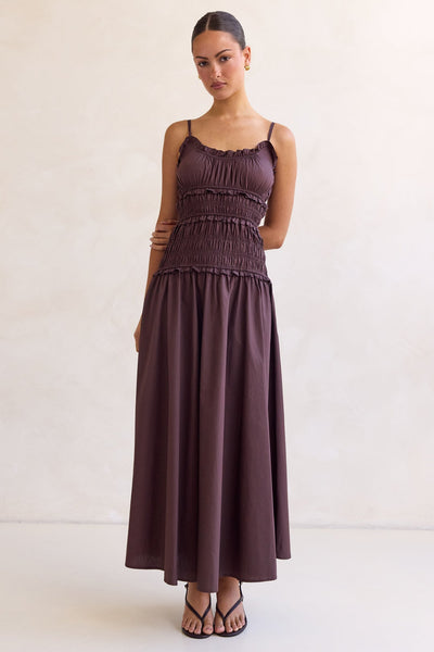 Brooke Maxi Dress (Chocolate)