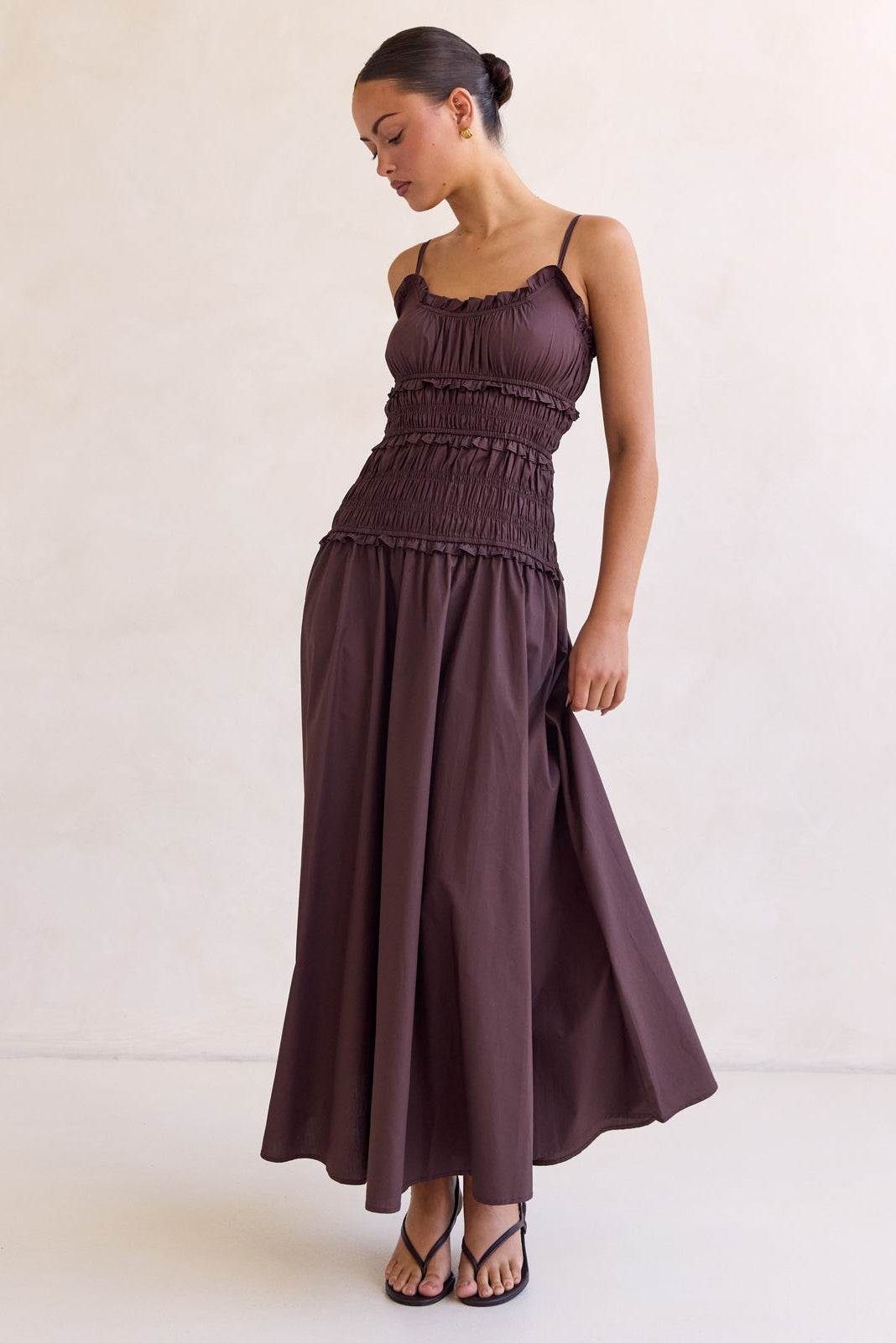 Brooke Maxi Dress (Chocolate)