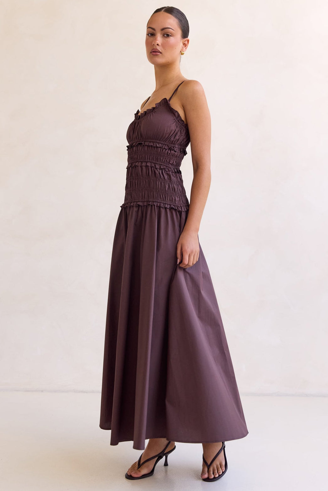 Brooke Maxi Dress (Chocolate)