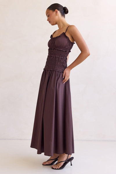 Brooke Maxi Dress (Chocolate)