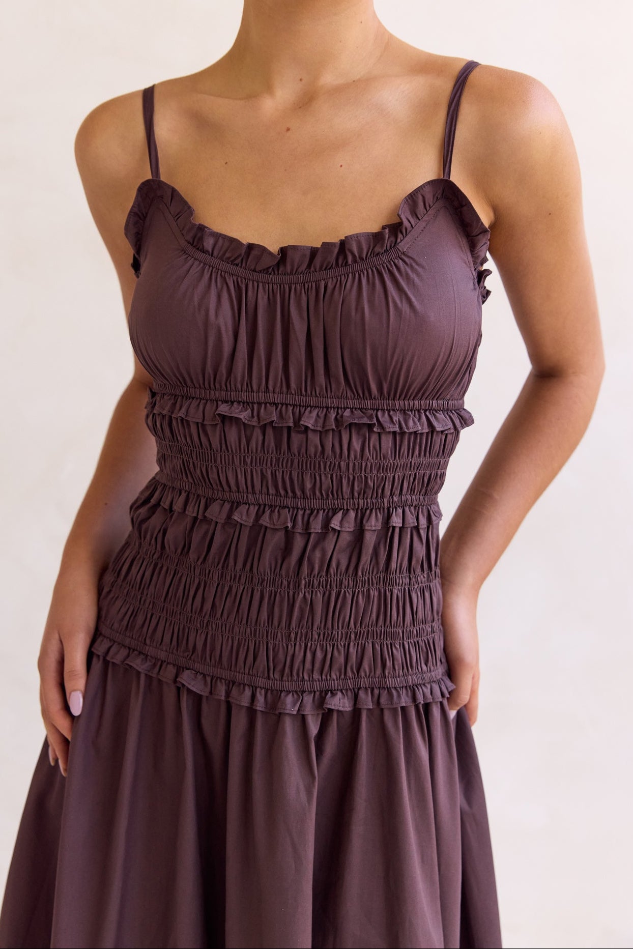 Brooke Maxi Dress (Chocolate)