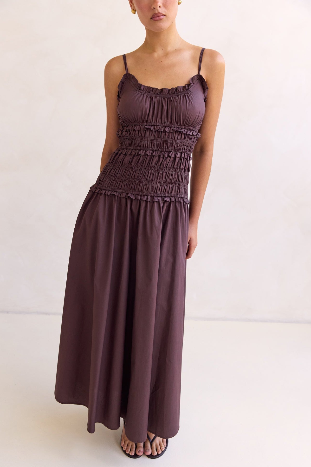 Brooke Maxi Dress (Chocolate)