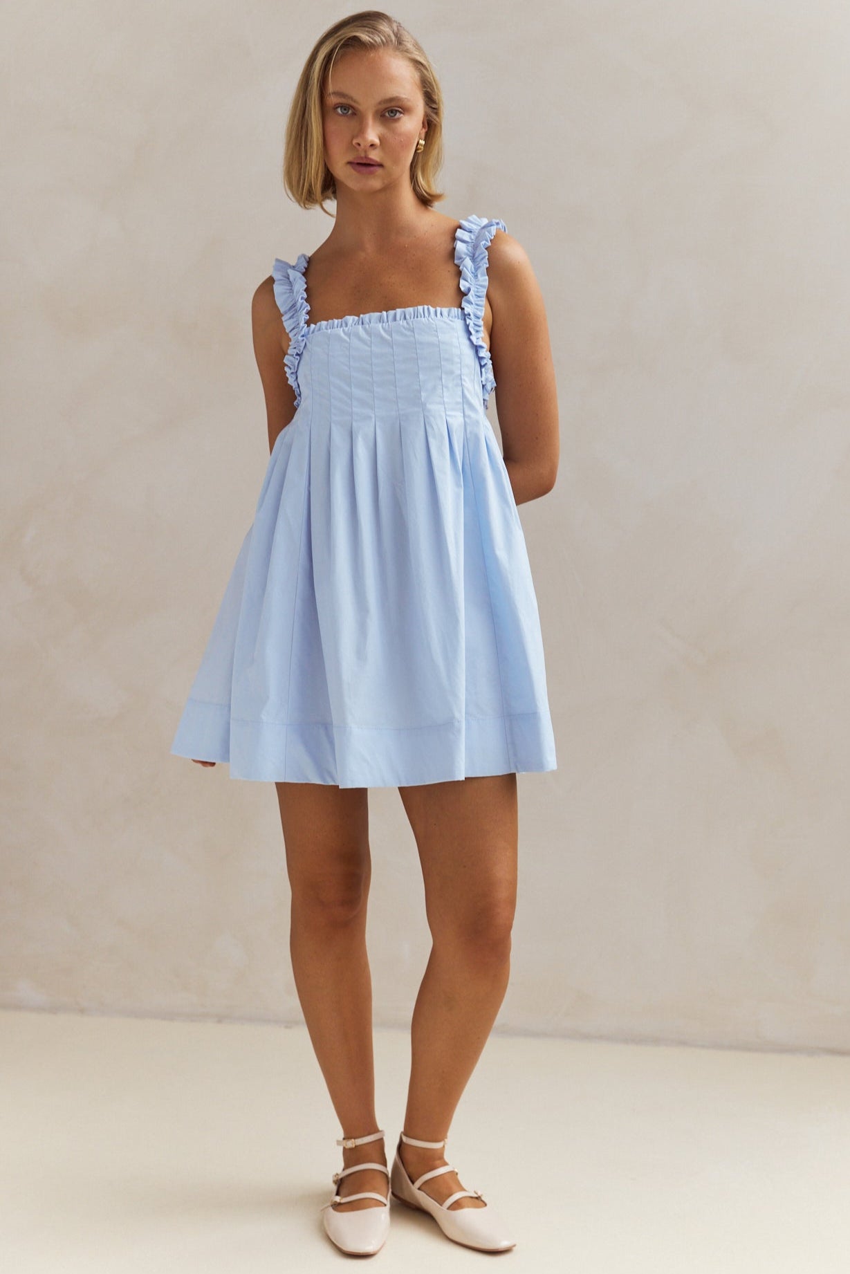 Lila Mini Dress (Blue)