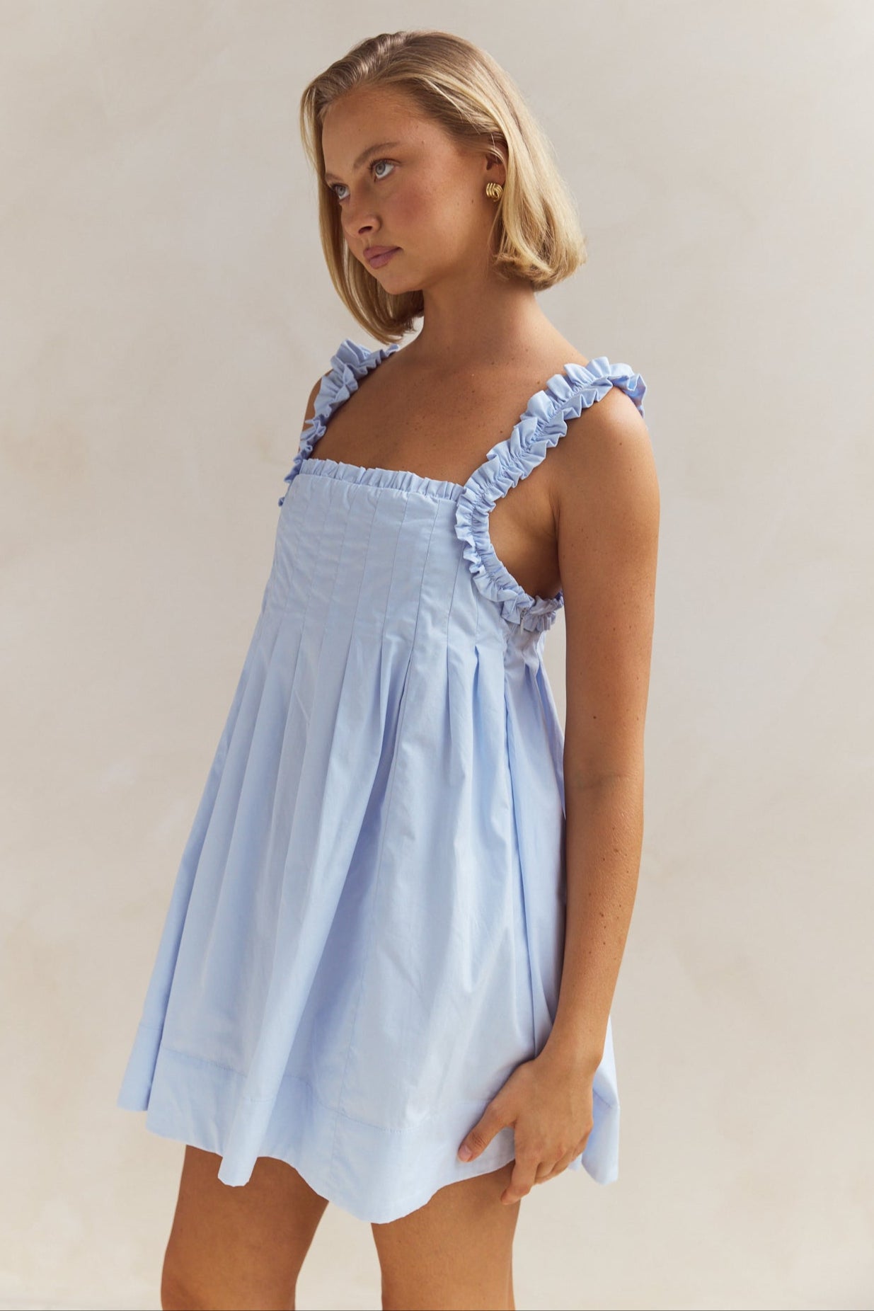 Lila Mini Dress (Blue)