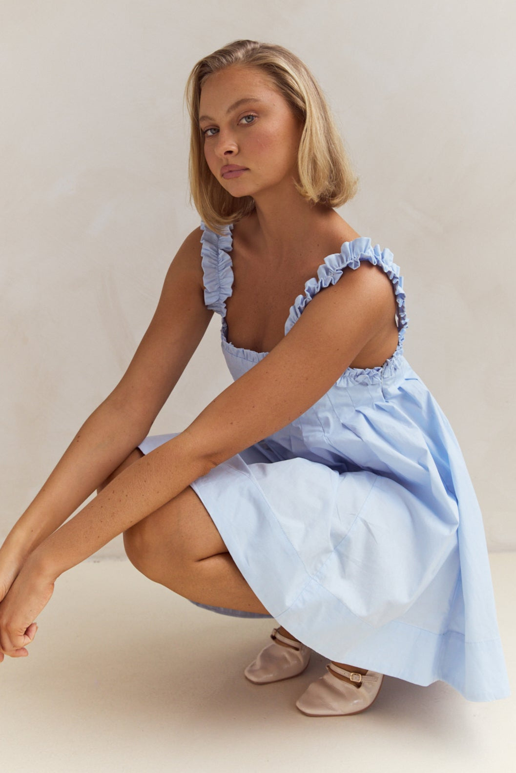 Lila Mini Dress (Blue)