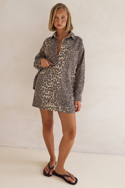 Romilda Mini Skirt (Leopard)