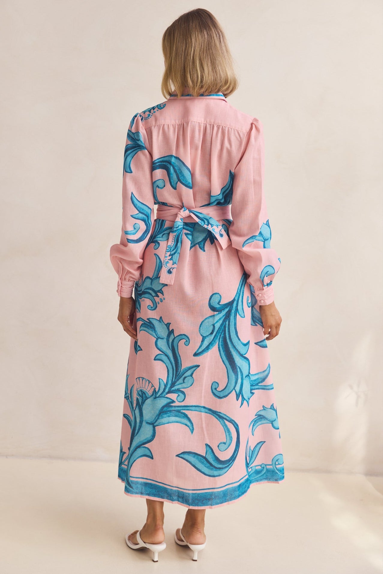 Lyra Maxi Dress (Pink/Blue)