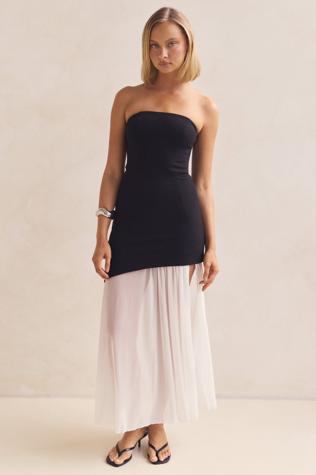 Juliana Maxi Dress (Black/White)