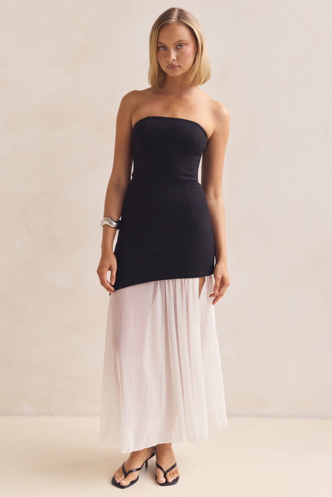 Juliana Maxi Dress (Black/White)