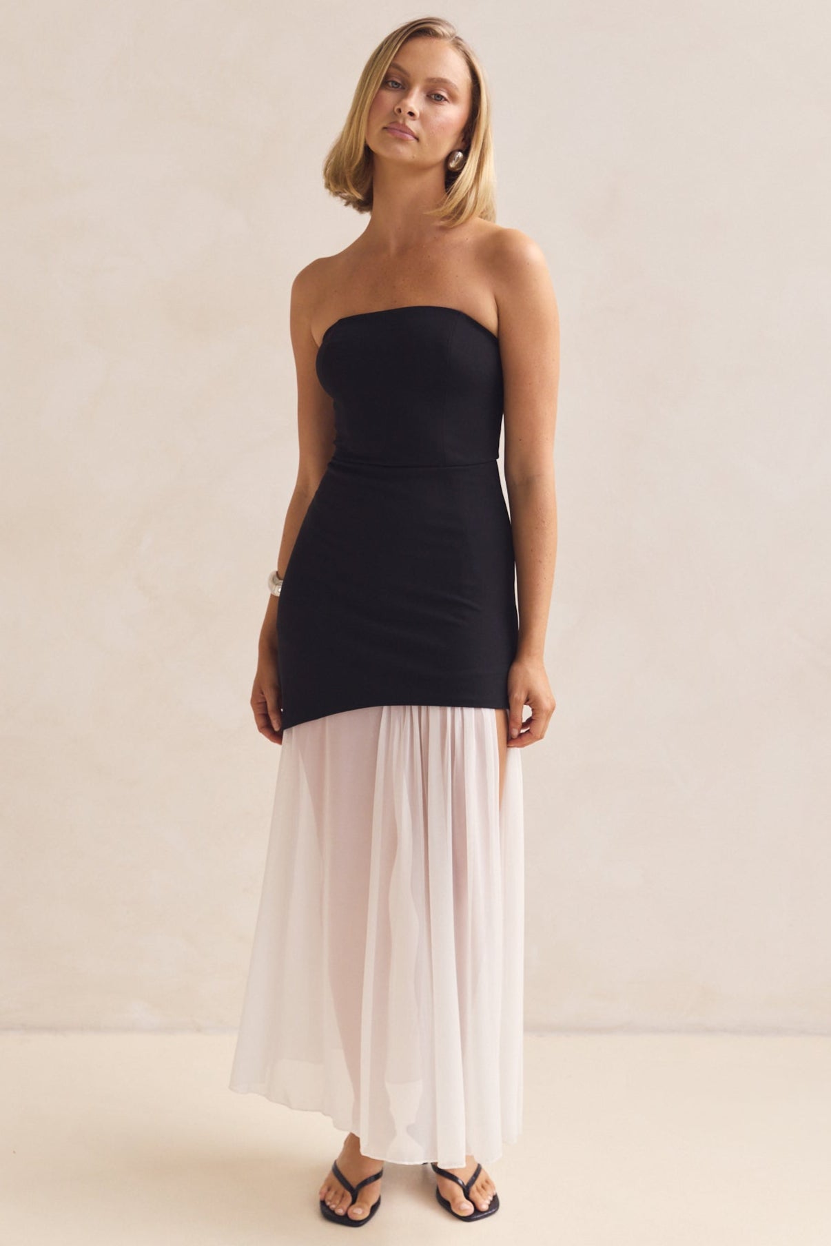 Juliana Maxi Dress (Black/White)