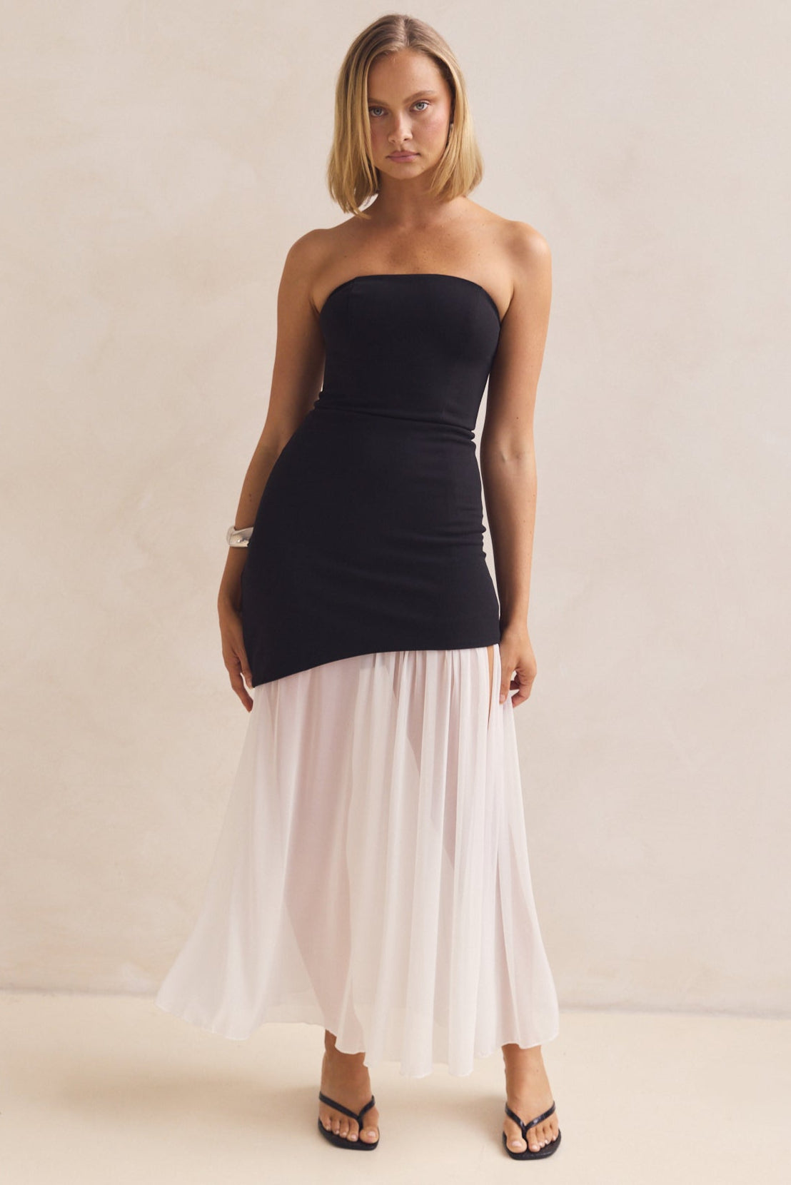 Juliana Maxi Dress (Black/White)