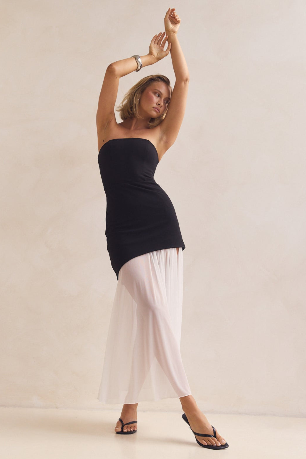 Juliana Maxi Dress (Black/White)