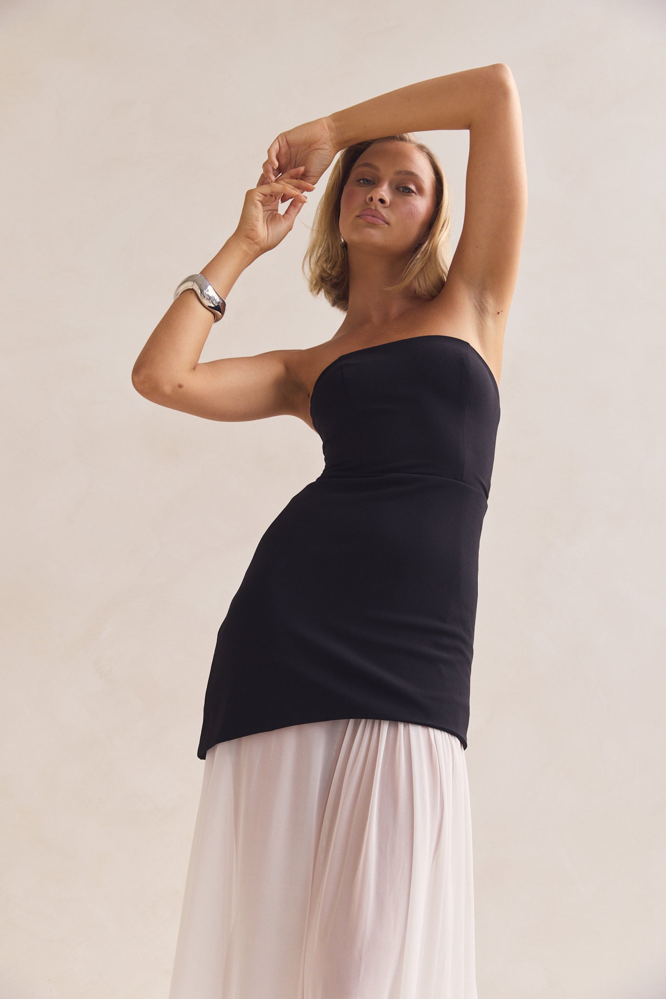 Juliana Maxi Dress (Black/White)