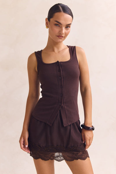 Leia Knit Top (Chocolate)