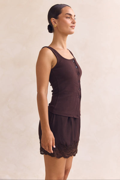 Leia Knit Top (Chocolate)
