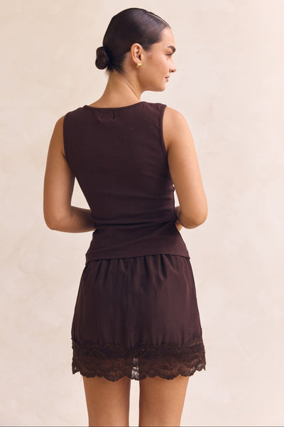 Leia Knit Top (Chocolate)