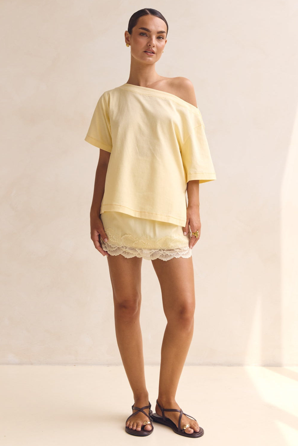 Genevieve Asym Top (Yellow)