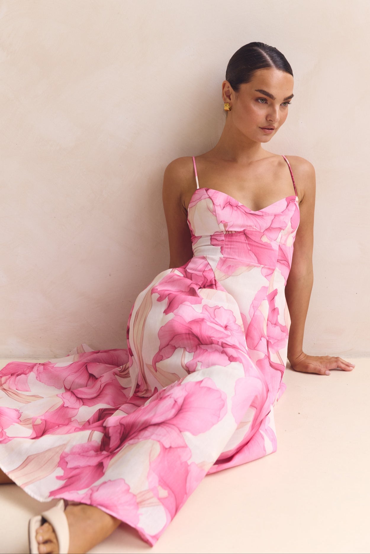 Layana Maxi Dress (Pink)