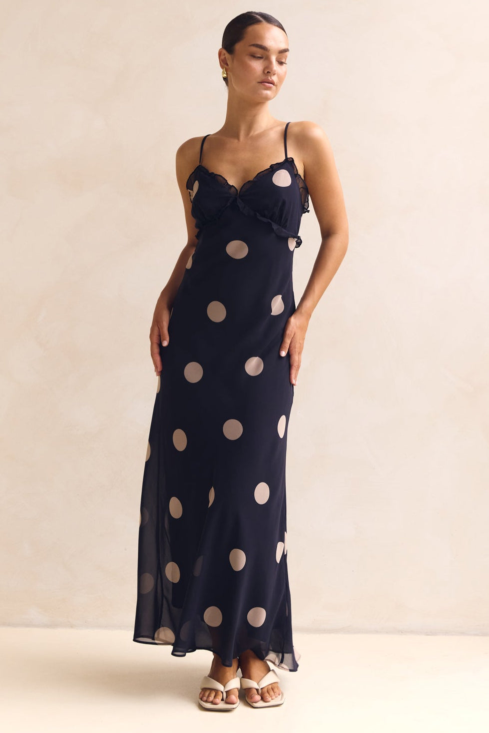 Olivia Midi Dress (Navy)