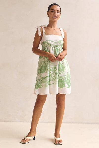 Nikolas Mini Dress (Green)
