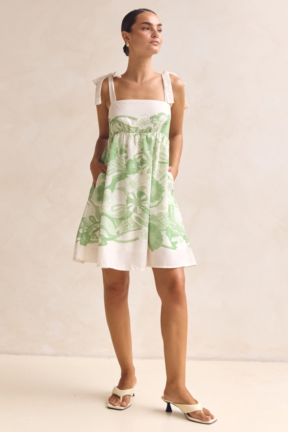 Nikolas Mini Dress (Green)