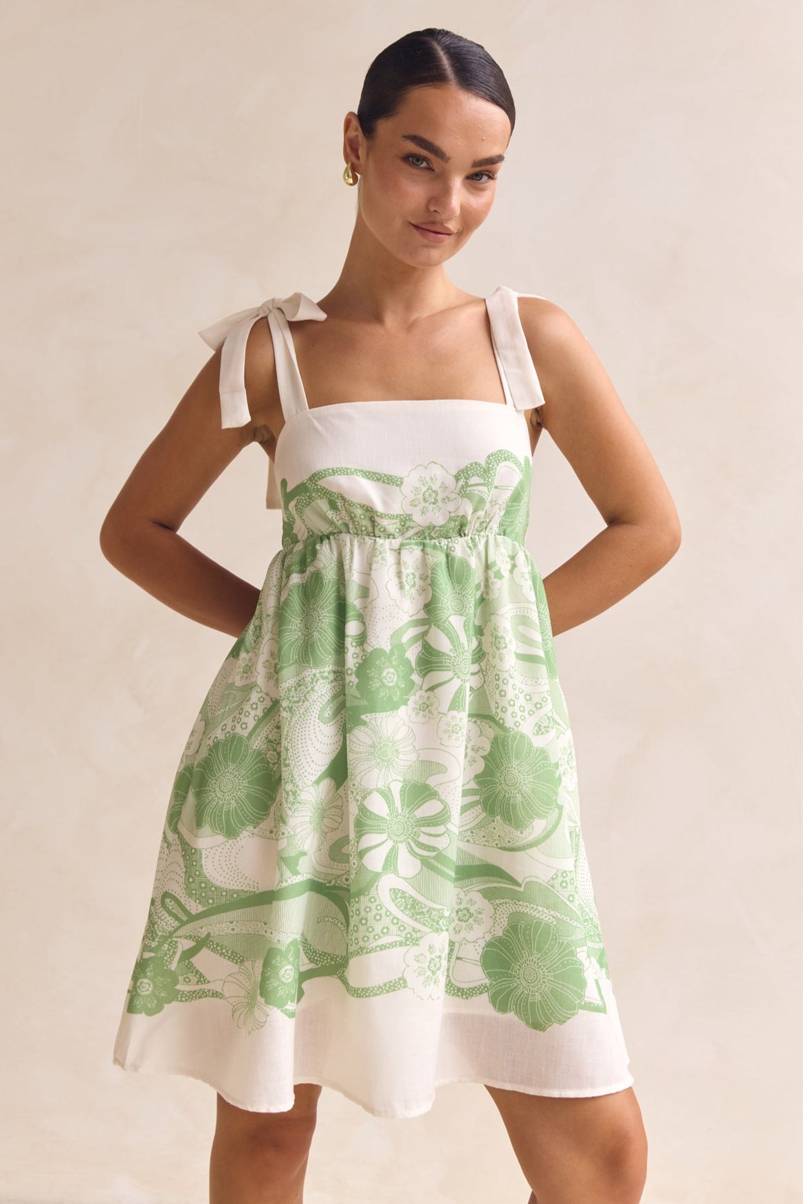 Nikolas Mini Dress (Green)