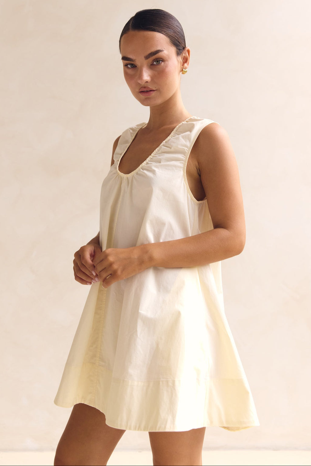 Raelle Mini Dress (Butter)