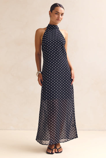 Lucie Midi Dress (Black)