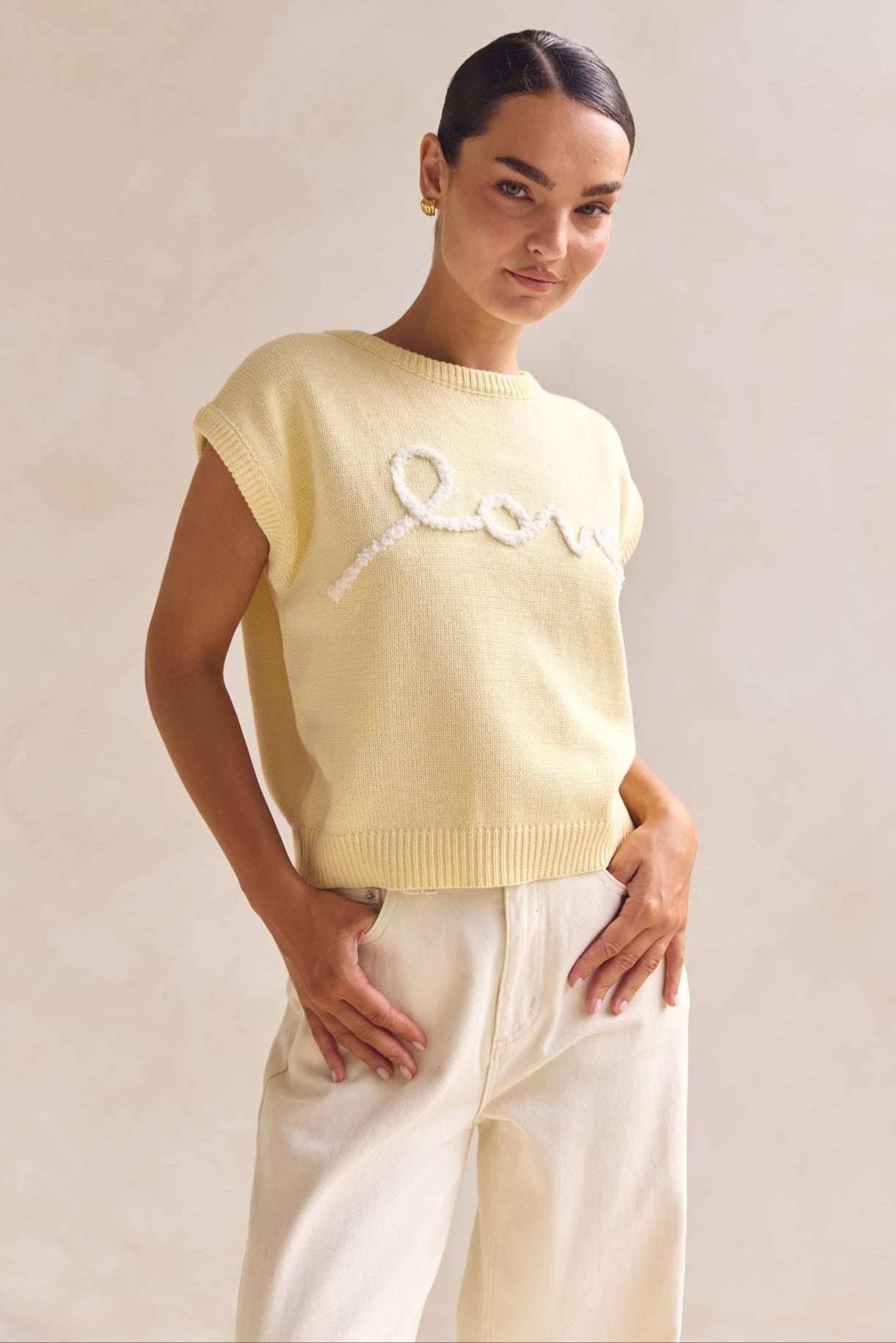 Caterina Knit Top (Butter)