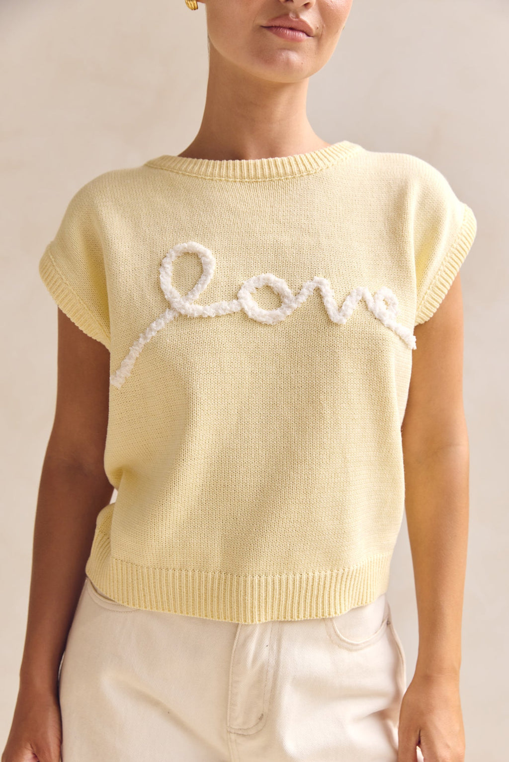 Caterina Knit Top (Butter)
