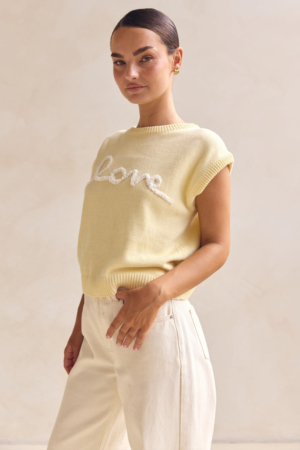 Caterina Knit Top (Butter)