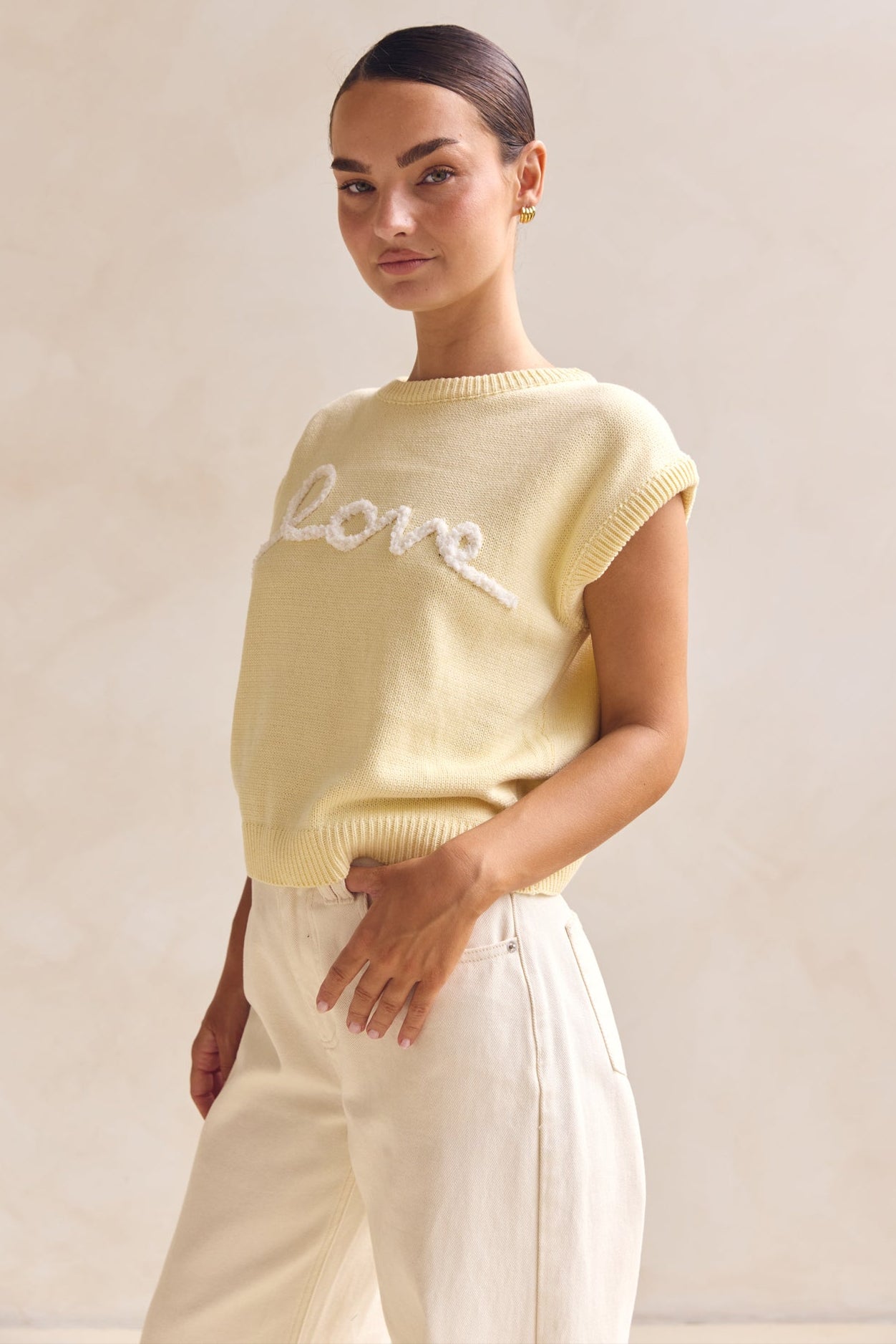 Caterina Knit Top (Butter)